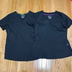 Black Scrubs Tops & Bottoms
